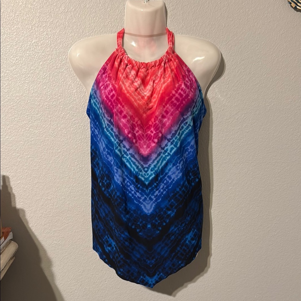 Women's Multicolor Swimwear Halter Top